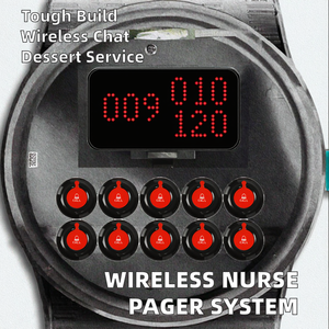 Nhà hàng dịch vụ không dây đặt hàng hệ thống rung máy nhắn tin và bảng <span class=keywords><strong>buzzer</strong></span> 1 màn hình treo tường 10 máy phát - Product Image 2