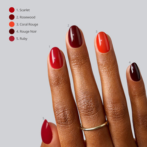 BTArtbox SCOATTIPS XS Puntas de Uñas Rojas 160 Piezas al por Mayor, Uñas Postizas Extra Cortas de Gel Suave Almendrado Premium para Otoño/Invierno - Product Image 2