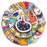 50 pièces origine gros Dressing dessin animé mignon amusant personnalité papeterie autocollant valise Scooter casque garde-robe autocollant