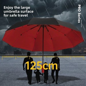 <span class=keywords><strong>Parapluie</strong></span> d'affaires pour <span class=keywords><strong>homme</strong></span> surdimensionné, entièrement automatique, extra large, noir, anti-UV, pliable, renforcé, anti-<span class=keywords><strong>tempête</strong></span> - Product Image 2