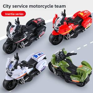 Modèle de <span class=keywords><strong>moto</strong></span> à inertie en plastique à l'échelle 1/5 pour enfants garçons, jouet pour la maternelle, petit <span class=keywords><strong>cadeau</strong></span>, vente en gros - Product Image 2