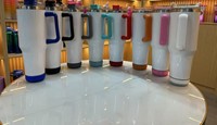 Botol Tumbler Speaker Musik Outdoor Kustom dengan Bluetooth, Tutup, Sedotan, Dinding Ganda, Terisolasi, Bahan Stainless Steel