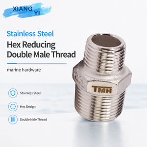 Raccord de tuyauterie hexagonal réducteur double filetage mâle en acier inoxydable forgé 304 BSP pour conduite d'eau et d'huile de yacht marin - Product Image 6