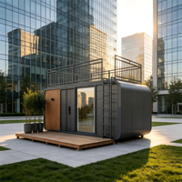 Capsule Spatiale Modulaire Préfabriquée Respirante de Type Cabine Apple, Couleur Personnalisée, Vente Directe Usine, pour Chambre, Hébergement Agricole, Bureau Extérieur