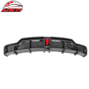 Becquet arrière pour Tesla Model 3 2017-2023, style IKON, imprimé fibre de carbone, diffuseur avec LED, accessoires automobiles - Product Image 2