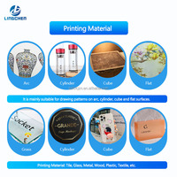 Impresora plana UV 4060, azulejo plano cilíndrico, pintura de pared de vidrio, superficie curva de Metal, superficie estéreo, impresora de inyección de tinta