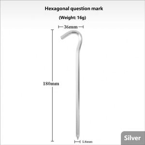 Clous de tente d'extérieur en alliage d'aluminium haute résistance de 18 cm, de qualité supérieure, pour toutes les saisons, idéaux pour l'escalade en roche - Vente en gros - Product Image 4