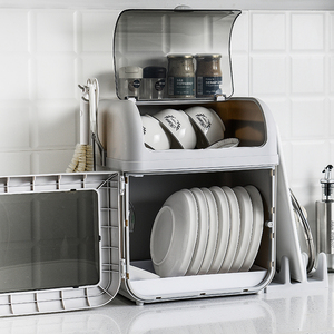 Supporto per organizer da cucina all'ingrosso supporto per stendibiancheria in <span class=keywords><strong>plastica</strong></span> con coperchio - Product Image 5