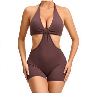 Traje de Baño Enterizo Tipo Halter para Mujer, Estilo Bodycon, Talla Grande - Product Image 2