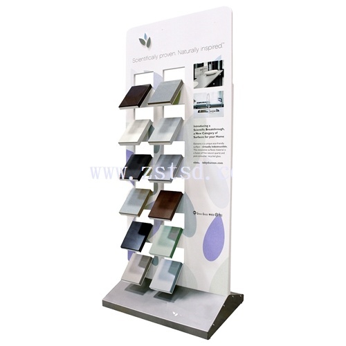 Wooden Flooring Display Stand for Granite Marble Quartz Ceramic Tiles Display Stand