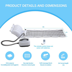 Nâng cấp phiên bản balneotherapy bồn tắm <span class=keywords><strong>Spa</strong></span> Bong Bóng massage mat PVC vòi hoa sen và sạch hơn tùy chỉnh in logo - Product Image 5