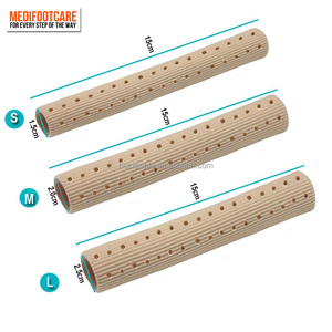 <span class=keywords><strong>Protège</strong></span>-doigts et orteils en gel ouvert, 15 cm, doublure en tissu, coussin de protection <span class=keywords><strong>pour</strong></span> hallux valgus, <span class=keywords><strong>orteil</strong></span> en marteau, callosités, cors, ampoules, frottement - Product Image 5