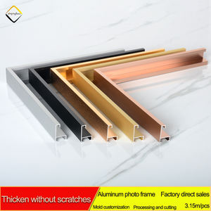 Lb0625b Fabriek Outlet Aangepaste Grootte Huis Decor Metalen Fotolijst Aluminium Poster Frame Moulding Aluminium Strip - Product Image 3