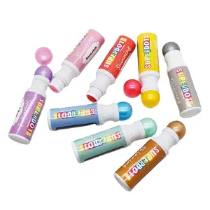 2022 Nieuwe 8 Glinsterende Kleuren Wasbare Dot Markers Op Waterbasis Set Voor Kinderen