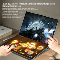 Laptop Gaming Layar Sentuh Ganda 16+16 inci Berkualitas Tinggi Intel Core I5-12450H Generasi ke-12 Baru 2026 Keyboard Inggris Seri Bisnis
