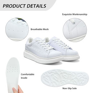 Ventas directas de fábrica Zapatillas de deporte Hawaiian Palm Leaf Hibiscus Flower Diseñador Cómodo con cordones Zapatos para correr Zapatos planos personalizados - Product Image 6