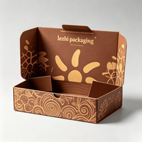 Boîte d'expédition en papier écologique fabriquée en Chine, emballage personnalisé, boîte pliante en carton ondulé E Flute recyclable avec logo