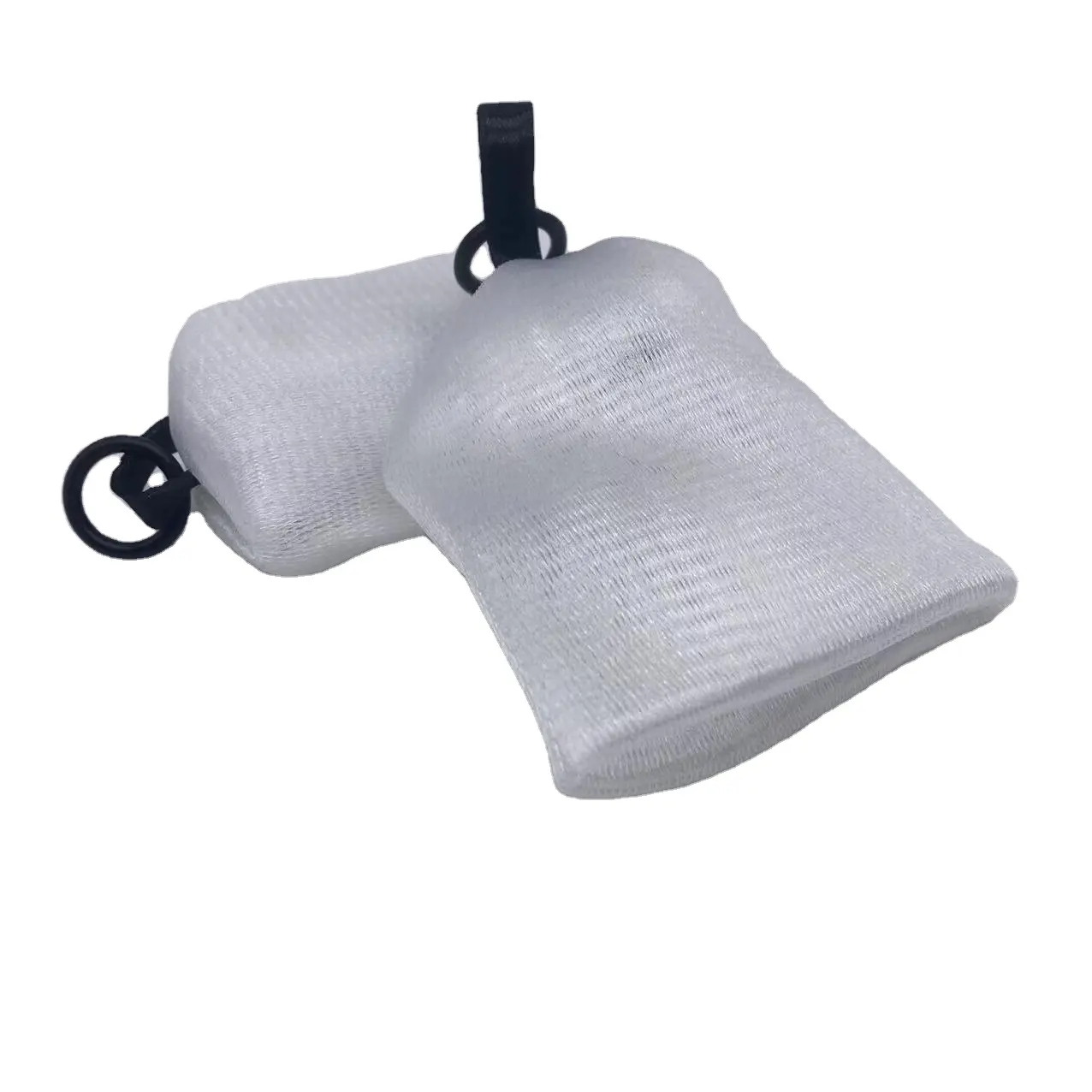 حقيبة صابون شبكية فائقة الجودة 4 طبقات, شبكة فقاعية مطورة من 4 طبقات للاستخدام مع غسل الوجه ، مما يوفر شبكة رغوية إضافية كثيفة