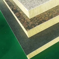 Paneles sándwich de aislamiento térmico integrados de metal moderno para casas prefabricadas, cocinas, techos, almacenes