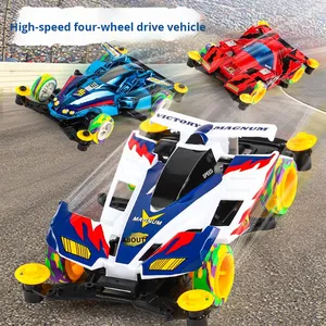 <span class=keywords><strong>Voiture</strong></span> de course électrique à grande vitesse à quatre roues motrices en plastique, échelle 1:32, pour drift, <span class=keywords><strong>jouet</strong></span> nostalgique pour enfants, idéal pour les marchés nocturnes - Product Image 2