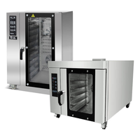Horno de Panadería Comercial de Sobremesa a Gas, Máquina para Hornear Pan con Aire Caliente, Equipo Completo de Panadería para Panadería o Cafetería