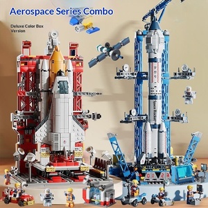 Juguetes de Bloques de Construcción de Plástico para Niños, Modelo Educativo de Ciencia Aeroespacial y Tecnología para el 1 de Junio, Ensamblaje de Piezas Pequeñas, Regalo Festivo - Product Image 2