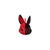 Pendentif en peluche lapin blanc avec motif bleu et oreilles étoilées, breloque style Lolita pour les boutiques d'accessoires Harajuku