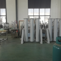 Filtre désodorisant automatique pneumatique GPL Butane Propane pour le remplissage de gaz aérosol pour bouteilles/canettes, applications alimentaires et de boissons