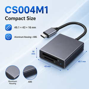 Lecteur de carte <span class=keywords><strong>SD</strong></span> 7.1 Express Type C 985 Mo/s 10 Gbps USB 3.2 en aluminium 2 en 1, adaptateur de lecteur de carte mémoire <span class=keywords><strong>Micro</strong></span> <span class=keywords><strong>SD</strong></span> TF pour ordinateur portable - Product Image 5