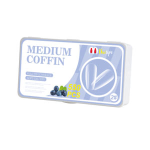 Etiqueta Privada mate cuadrada para mujer, Punta francesa con prensa hecha a mano, embalaje personalizado, 24 Uds., <span class=keywords><strong>2022</strong></span> - Product Image 5