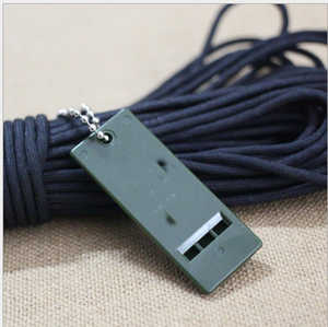 Sifflet de survie haute fréquence en plastique pour extérieur 70*27*7mm 26g, sifflet de survie et de sauvetage sportif à large fréquence avec chaîne - Product Image 2