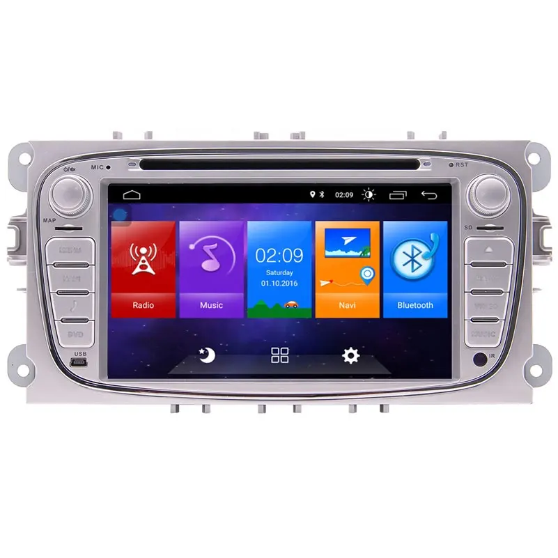 Автомобильный мультимедийный DVD-плеер на платформе Android 10,0, 2 + 16 ГБ, стерео, GPS-навигация, специально для Ford Focus с can-шиной