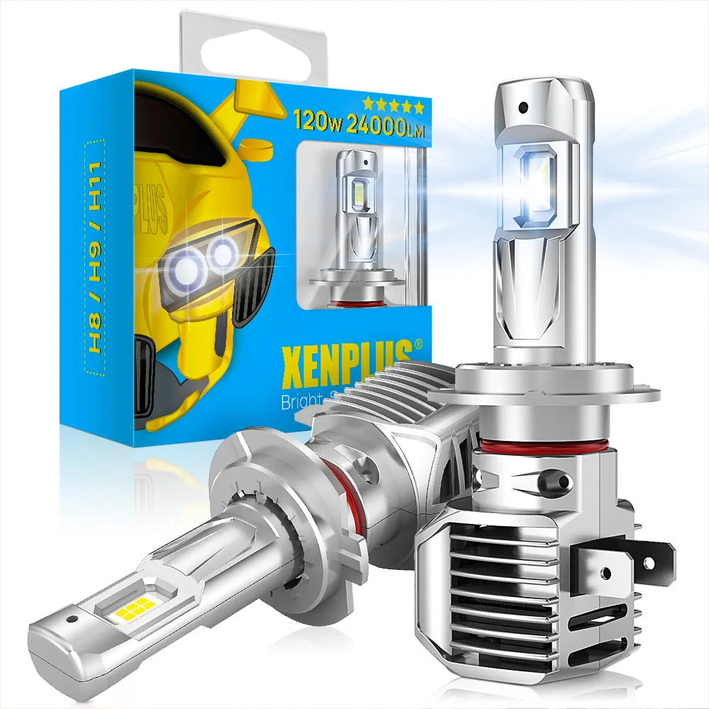 Sıcak satmak Xenplus W10 tak ve çalıştır headlight100W 24000lm fabrika fiyat H1 H3 H4 H7 H11 H13 9004 9005 9006 9007 9012 880 881