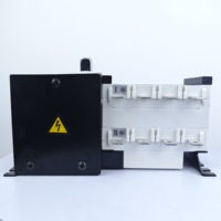 4P 220v auto double interrupteur d'alimentation engrenage manul interrupteur de verrouillage interrupteur inverseur ATS