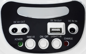 14 12 inch AC/<span class=keywords><strong>DC</strong></span> có thể sạc lại Bàn đầu bảng <span class=keywords><strong>fan</strong></span> hâm mộ mới lắc đầu thiết kế LED bóng đèn năng lượng mặt trời bảng điều khiển hai tốc độ gió hộp điện - Product Image 2