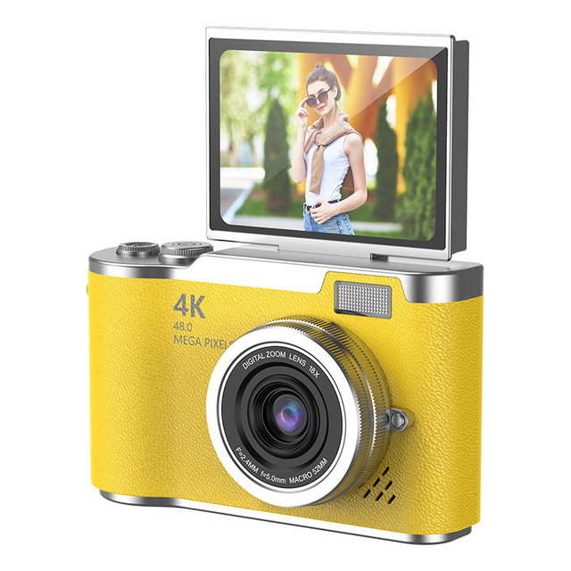 4K Digital Camera High Pixel HD Self-timer Uploadable Mobile Phone Student Travel Photography Retro CCD 2"-3" Screen