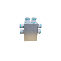 Boîte de distribution d'air en coton insonorisé en métal 1-6 ports