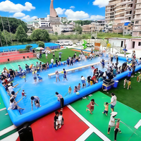 Piscine gonflable mobile pour enfants sur mesure, parc aquatique parent-enfant, installation de divertissement pour les événements scolaires en plein air