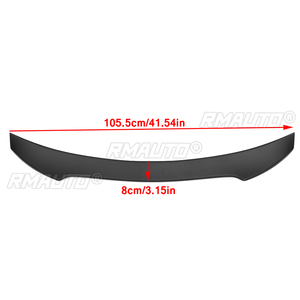 Alerón trasero estilo V DTO para Honda Civic X 10th Hatchback 2017-2019, alerón de maletero trasero para coche - Product Image 6