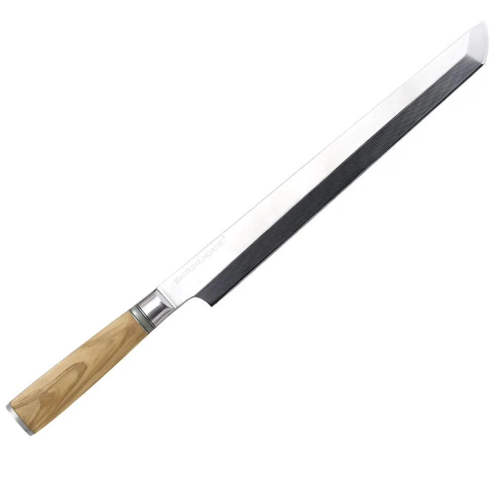 KÜCHENKÜCHT Damaszener Stahl 27 cm individuelles japanisches Küchenmesser Holz professionelles Sashimi-Filletmesser
