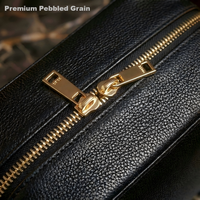 Étui de maquillage de luxe en cuir PU rigide avec fermeture éclair, antichoc, style vintage, coins dorés, boîte de rangement pour flacon de parfum Oud, idéal pour les voyages