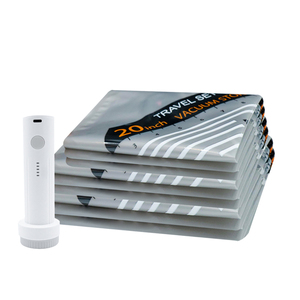 Juego de <span class=keywords><strong>Bolsas</strong></span> de Almacenamiento <span class=keywords><strong>al</strong></span> Vacío G-Vacuum con Bomba Eléctrica, 20 Piezas, Impermeables, a Prueba de Polvo, Material PA/PE Reciclable <span class=keywords><strong>para</strong></span> Organizar el Equipaje - Product Image 6