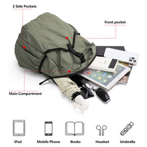 PRYES Individuell Gestalteter Wasserdichter Leichter und Faltbarer Wanderrucksack Fahrradtasche Vielseitiger Allzweck-Rucksack - Product Image 5