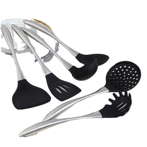 Juego de Utensilios de Cocina de Silicona WEIMU de 7 Piezas, Soporte Giratorio Multifuncional, Apto para Lavavajillas, Sostenible, Incluye Mangos - Product Image 3