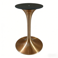 Pieds de table basse modernes en acier inoxydable à installation facile, base de table basse de style luxueux, base de table en marbre