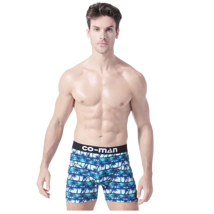 Customized New Printing Design OEM Brand Name Men Boxer Underwear