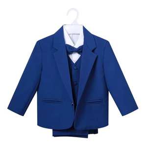 Ensemble de 5 pièces pour bébé, costume de cérémonie personnalisé en usine, veste, chemise, gilet, pantalon et nœud papillon, 3, 6, 9, <span class=keywords><strong>12</strong></span> <span class=keywords><strong>mois</strong></span>, tenue pour enfants pour photos d'anniversaire, fleurs - Product Image 2