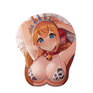 Alfombrilla de ratón de pechos grandes de Anime para juegos al por mayor alfombrilla de ratón de diseño personalizado supersuave XL de gran tamaño 3D reposamuñecas de silicona - Product Image 1