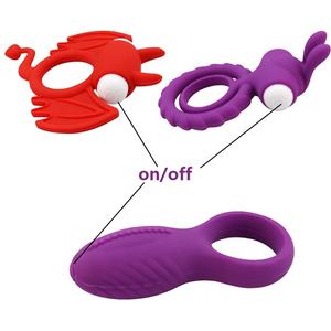 Medizinisches Silikon-Sexspielzeug für Männer Wasserdichter Cockring mit Klitoris <span class=keywords><strong>vibrator</strong></span> zur Verzögerung der Ejakulation Penis ring Produkt - Product Image 3