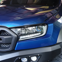 Ensemble de phares LED KGKB pour Ford Ranger 2016-2020, haute qualité, trois lentilles de projecteur, clignotants séquentiels, plug and play